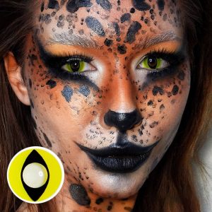 Eyemi Yellow Cat Eyes Prescription Cosplay Colored Contact Lenses