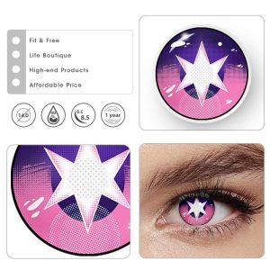 Eyemi Blind Ruby Hoshino Purple Cosplay Colored Contact Lenses