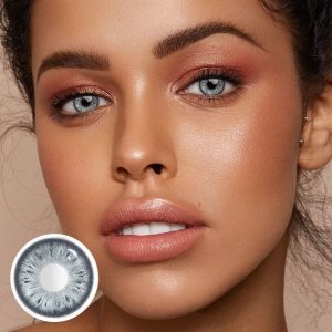 Eyemi Cocoa Blue Prescription Colored Contact Lenses