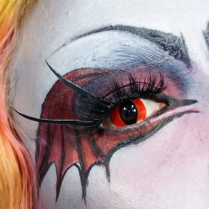 Coloredeye Red Cat Eyes Cosplay Colored Contact Lenses