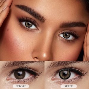 Eyemi Pearlescent Black Prescription Colored Contact Lenses