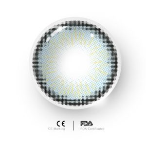 Eyemi Nowhere S27 Blue Prescription Colored Contact Lenses