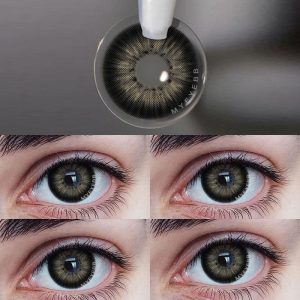 Eyemi New York III Black Prescription Colored Contact Lenses