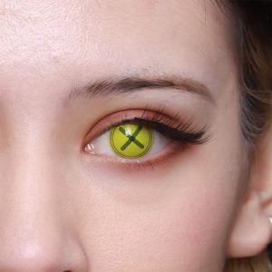 Eyemi Blind Button Eye Green Cosplay Colored Contact Lenses