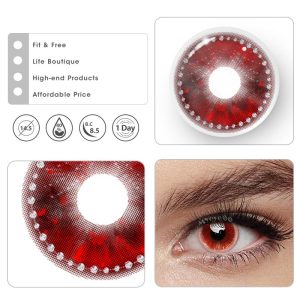 Eyemi Infernal Vow Red Cosplay Colored Contact Lenses丨1 Day