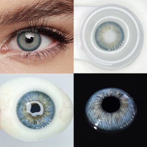 Eyemi Aegean Sea II Grey Prescription Colored Contact Lenses
