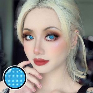 Eyemi Blind Blue Mesh Cosplay Colored Contact Lenses
