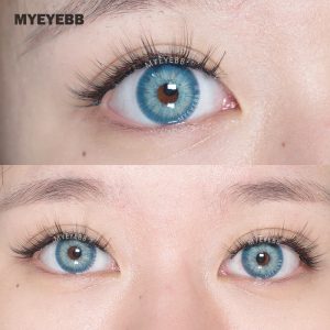 Eyemi New York III Blue Prescription Colored Contact Lenses