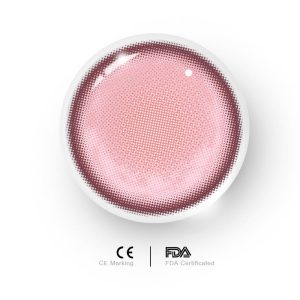 Eyemi Kaname Madoka Pink Prescription Cosplay Colored Contact Lenses
