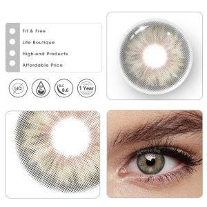 Eyemi Tiny Iris Brown Large Pupil Prescription Colored Contact Lenses