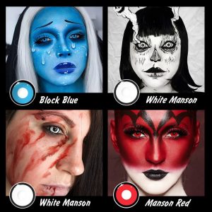 Coloredeye Manson Red Prescription Cosplay Colored Contact Lenses