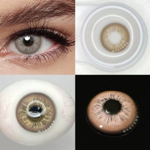 Eyemi Unspoken Mirage Brown Prescription Colored Contact Lenses