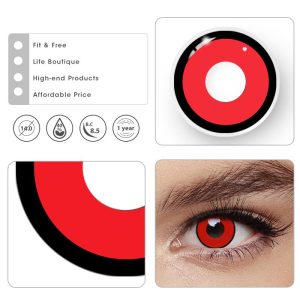 Eyemi Manson Red Prescription Cosplay Colored Contact Lenses