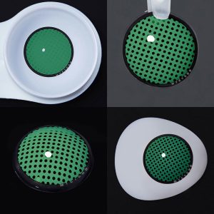 Coloredeye Blind Mesh Green Prescription Cosplay Colored Contact Lenses
