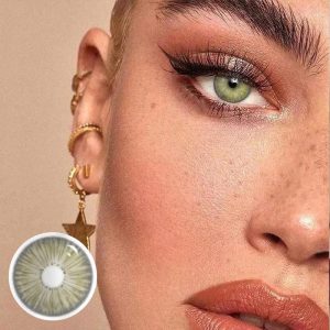 Eyemi New York II Appeal Grey Brown Prescription Colored Contact Lenses