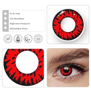 Eyemi Enchanted Black Cosplay Colored Contact Lenses