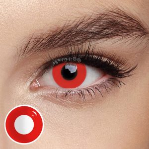 Eyemi Vampire Red Block Prescription Cosplay Colored Contact Lenses