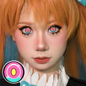 Eyemi Blind Titan Pink Cosplay Colored Contact Lenses