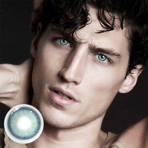 Coloredeye Aegean Sea II Blue Prescription Men Colored Contact Lenses