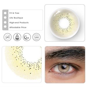 Eyemi Ocean Brown Prescription Men Colored Contact Lenses