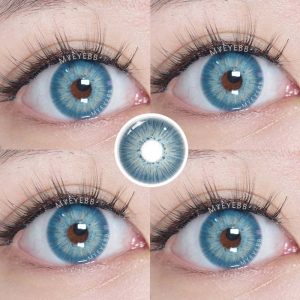 Eyemi New York III Blue Prescription Men Colored Contact Lenses