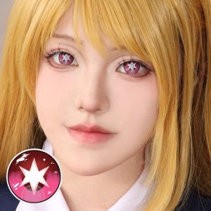 Eyemi Blind Ai Hoshino Red Cosplay Colored Contact Lenses