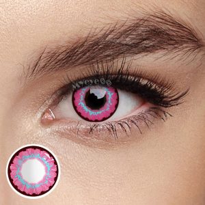 Eyemi Sunflower Pinky Purple Prescription Cosplay Colored Contact Lenses