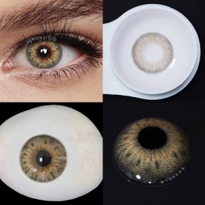 Eyemi DNA II Brown Prescription Colored Contact Lenses