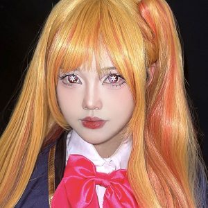 Eyemi Blind Ai Hoshino Red Cosplay Colored Contact Lenses