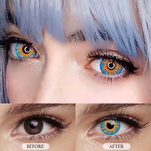 Eyemi Van Gogh Bloom Prescription Cosplay Colored Contact Lenses