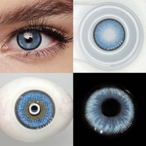 Eyemi Norko Blue Prescription Men Colored Contact Lenses