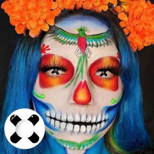 Coloredeye Black Cross Cosplay Colored Contact Lenses