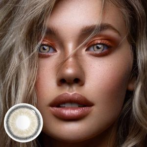 Eyemi Moonbeam II Cow Boy Brown Prescription Colored Contact Lenses