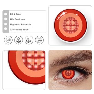 Eyemi Blind Chainsaw Man Powerd Cosplay Colored Contact Lenses