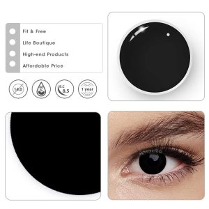 Coloredeye Blind Mini Sclera Black Out Cosplay Colored Contact Lenses