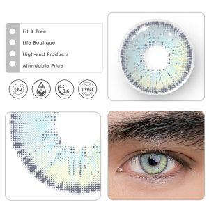 Eyemi Urban Blue Prescription Men Colored Contact Lenses