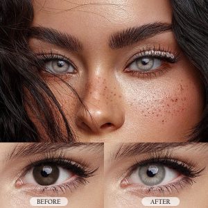 Eyemi Rome Times Grey Prescription Colored Contact Lenses