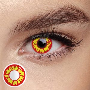 Eyemi Flame Prescription Cosplay Colored Contact Lenses