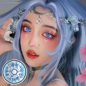 Eyemi Blind Genshin Impact Snow Cosplay Colored Contact Lenses