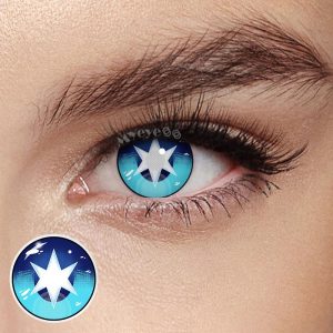 Eyemi Blind Aqua Hoshino Blue Cosplay Colored Contact Lenses