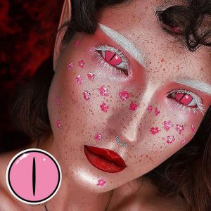 Eyemi Blind Kamado Nezuko Rose Cosplay Colored Contact Lenses