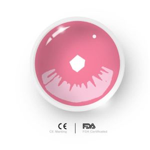 Eyemi Blind Kamado Nezuko Prescription Cosplay Colored Contact Lenses