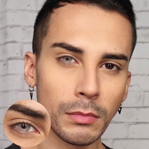 Eyemi Hid II Ocre Prescription Men Colored Contact Lenses