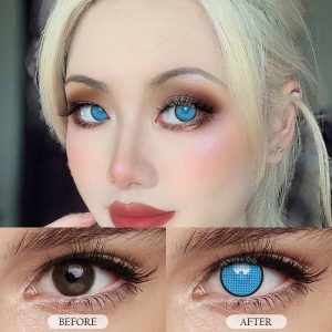 Coloredeye Blind Blue Mesh Cosplay Colored Contact Lenses