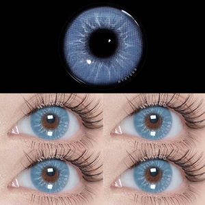 Eyemi Eros Blue Prescription Colored Contact Lenses