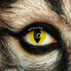 Eyemi Yellow Cat Eyes Prescription Cosplay Colored Contact Lenses