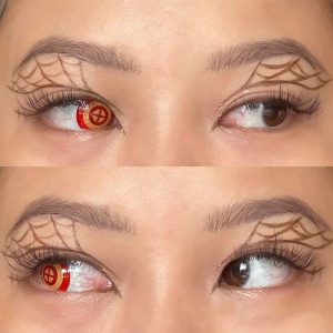 Eyemi Blind Chainsaw Man Powerd Cosplay Colored Contact Lenses