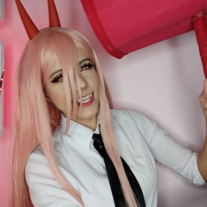 Eyemi Blind Chainsaw Man Powerd Cosplay Colored Contact Lenses