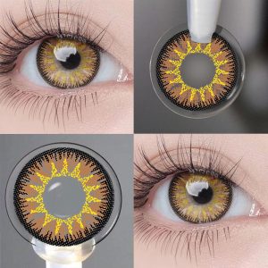 Eyemi Wild Nature Vika Orange Brown Colored Contact Lenses