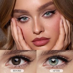 Eyemi Glint Blue Prescription Colored Contact Lenses